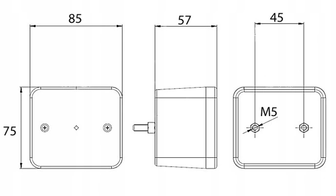 LAMPA PRZECIWMGŁOWA PRZECIWMGIELNA DO PRZYCZEP Y Marka Fristom