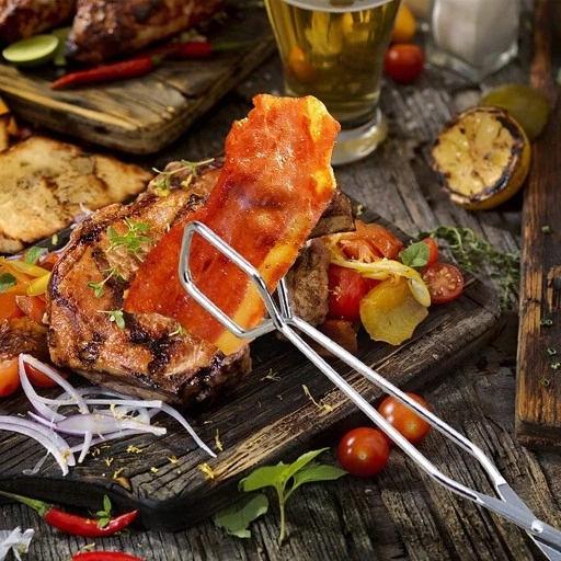 SZCZYPCE KUCHENNE METALOWE DO GRILLA SAŁATEK MIĘSA Przeznaczenie uniwersalne