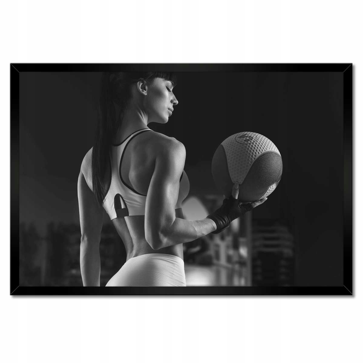 Plakáty v rámu 60x40 Basketbal Míč v akci