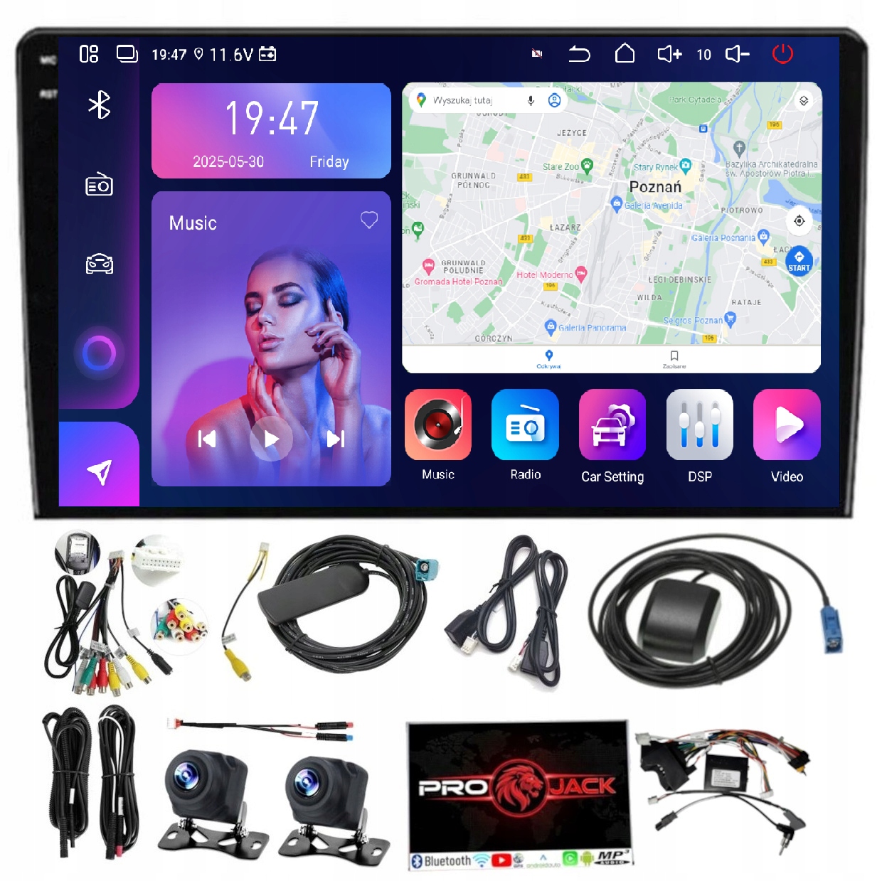 Rádio Navigácia Citroen Berlingo 2008-2018 Carplay Android 8GB 256GB Sim