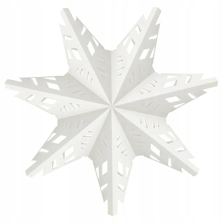 IKEA STRALA GWIAZDA KLOSZ KORONKA BIAŁY 48 CM