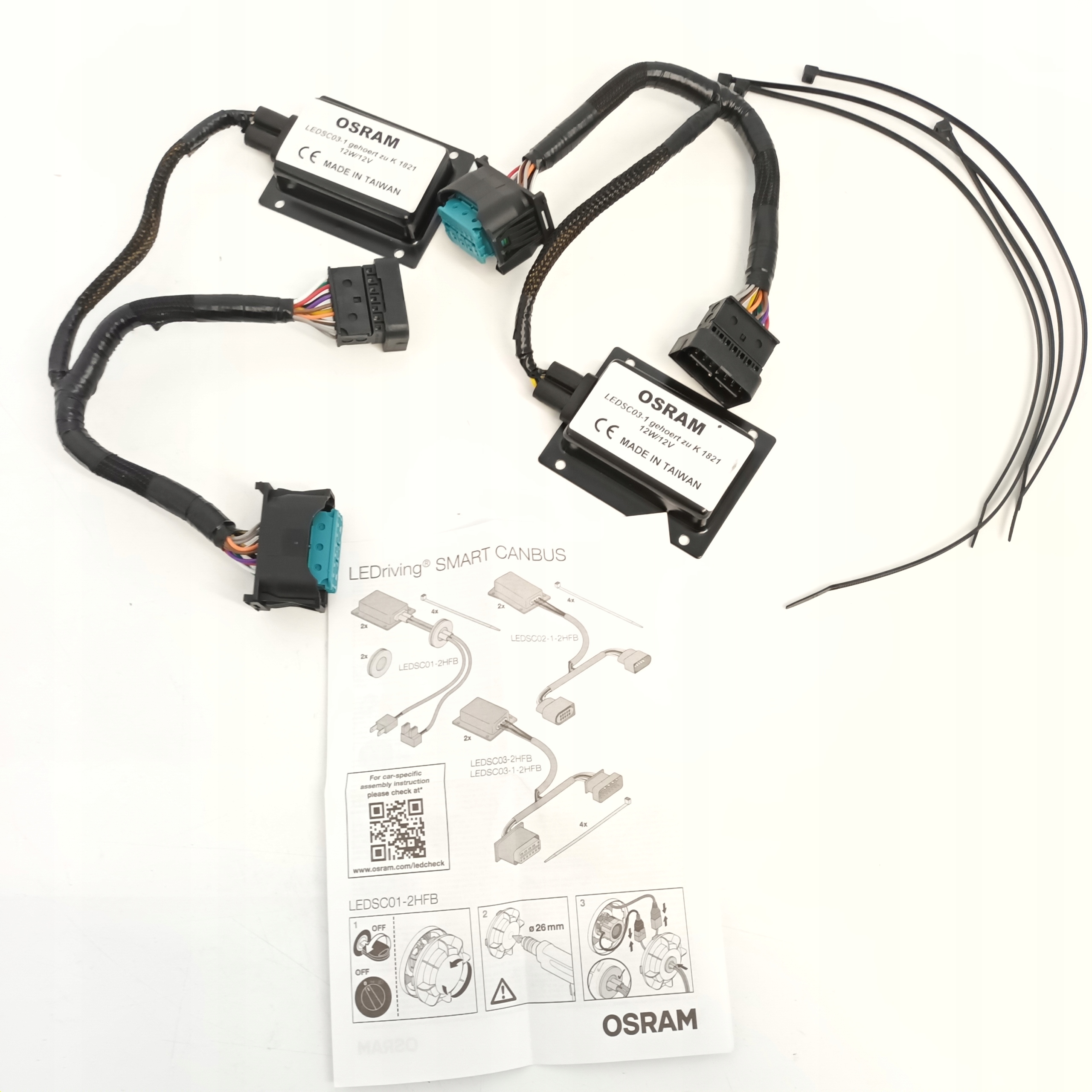 OSRAM LEDriving SMART CANBUS LEDSC03-1 omija system wykrywania awarii lampy EAN (GTIN) 4062172278249