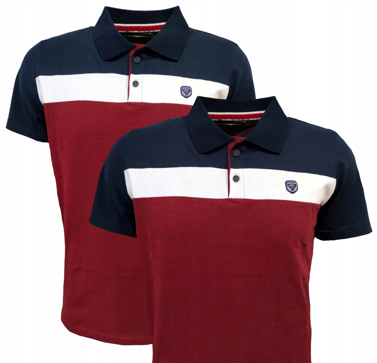 

T Shirt Męski -polo Bordo Bastion L