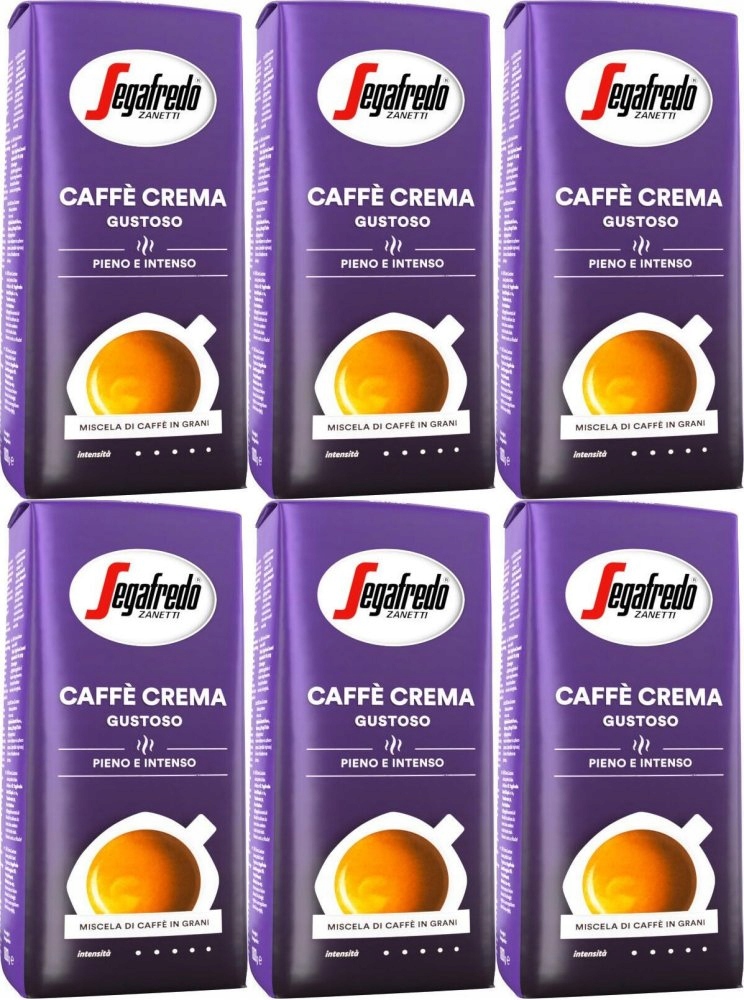Kawa ziarnista Segafredo Caffe Crema Gustoso 1kg x6