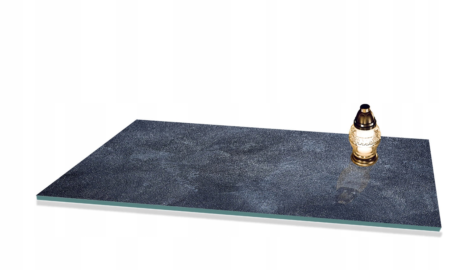 Podstavec pod hřbitovní svíčka Dekorace na Hřbitov vzor Kámen 80x52 cm gumové nohy