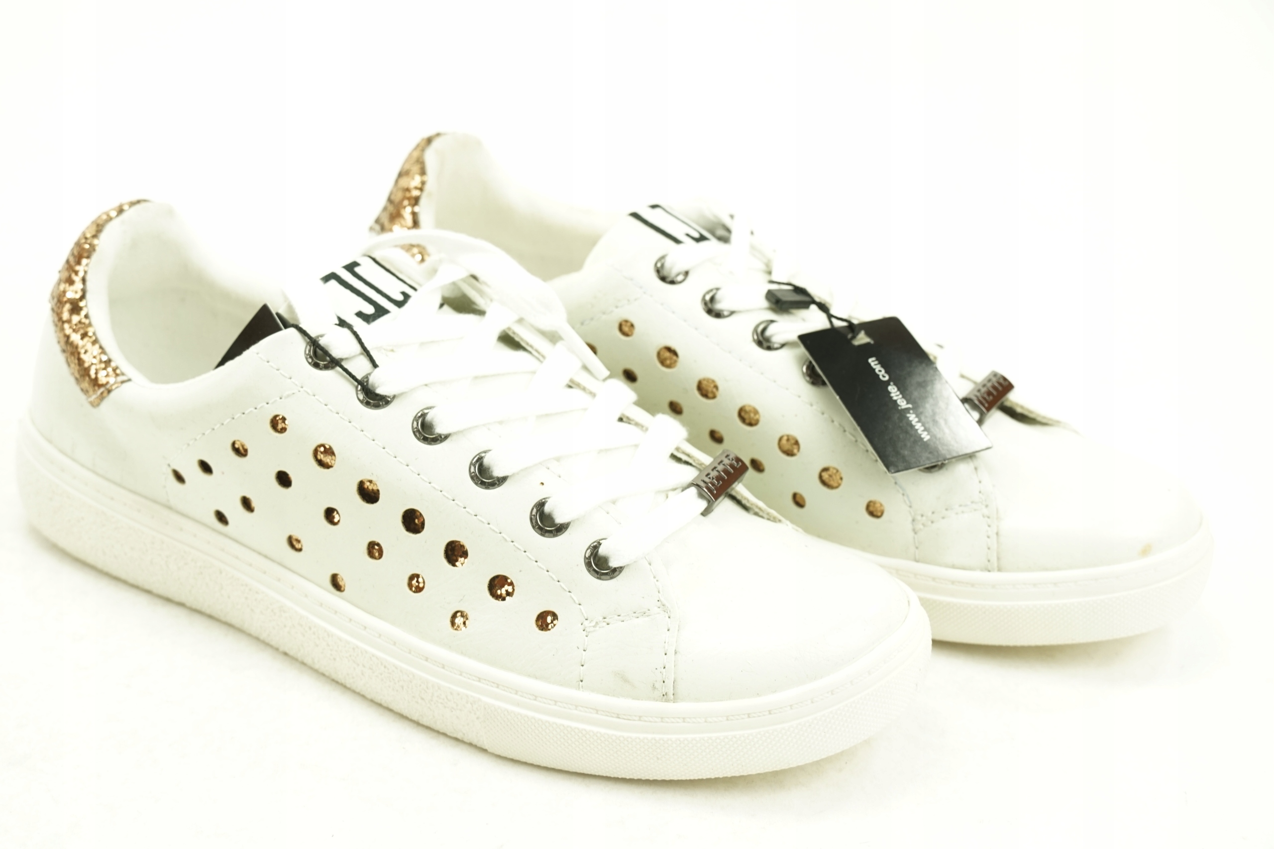 JETTE SNEAKERSY białe ze złotym r. 40 BB26 Marka inna