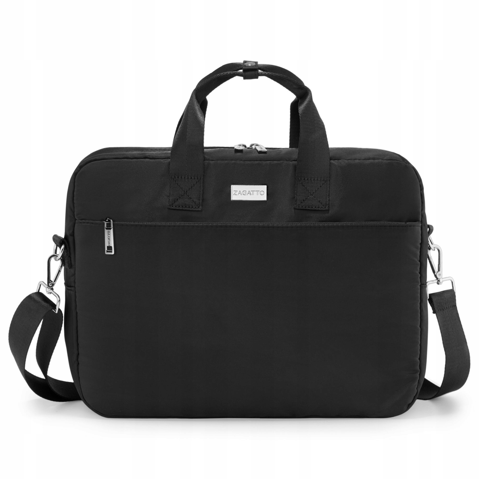 Torba na laptopa 15,6 lekka duża torba do pracy damska męska czarna Zagatto