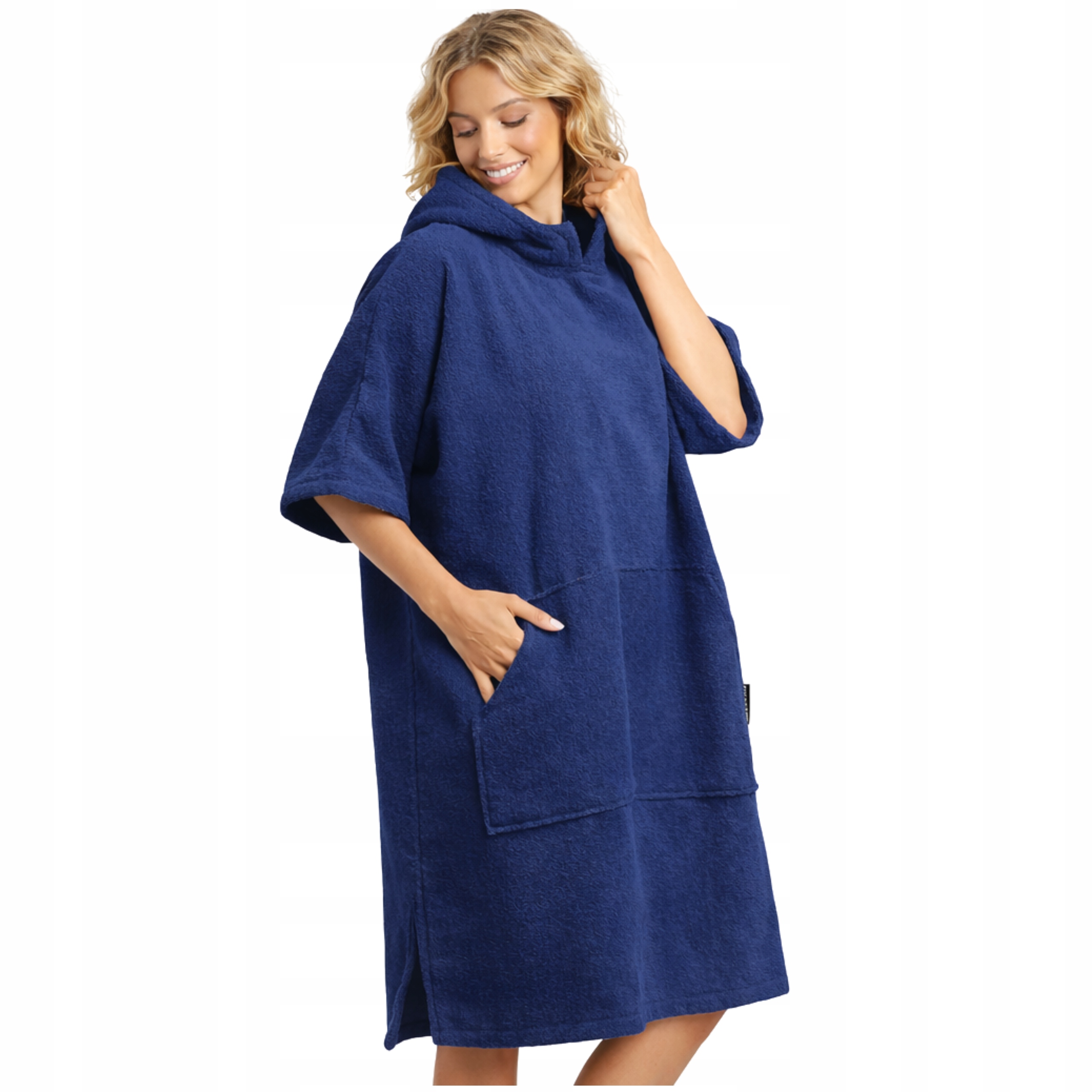 Ponczo do Morsowania Bawełna Frotte 100% Ręcznik z Kapturem Damski Męski