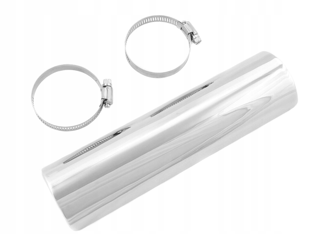 METALOWA OSŁONA TŁUMIKA RURY WYDECHOWEJ CHROM 25,4