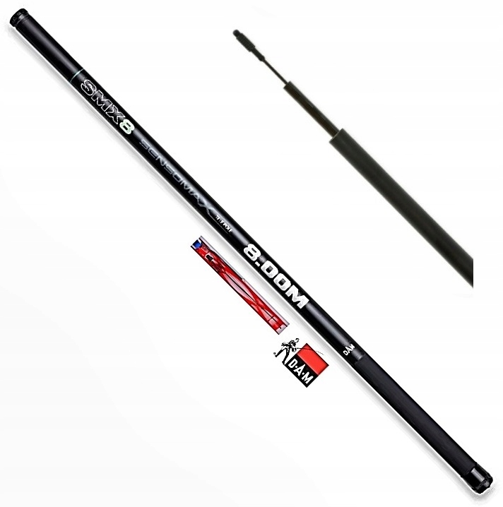 Sada Prut D.a.m Sensomax SMX4 Tele Pole 8 m, Připravená K Lovu