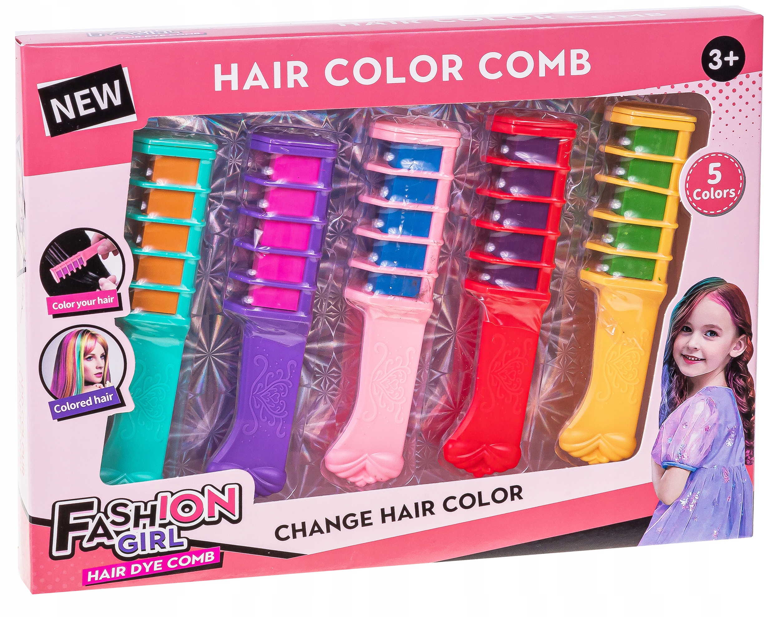 KREDA do FARBOWANIA WŁOSÓW Zmywalna dla dzieci Pasemka STYLIZACJA FRYZUR Marka inna