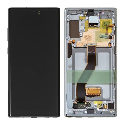 Samsung originálny LCD a dotyková vrstva pre Note 10+ strieborná