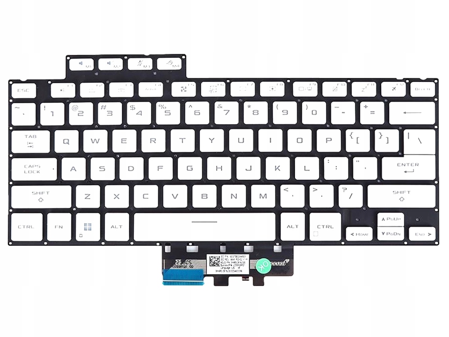 Klávesnica Pre Asus Rog Zephyrus G14 GA402 GA402R GA402RJ GA402RK Led Biela