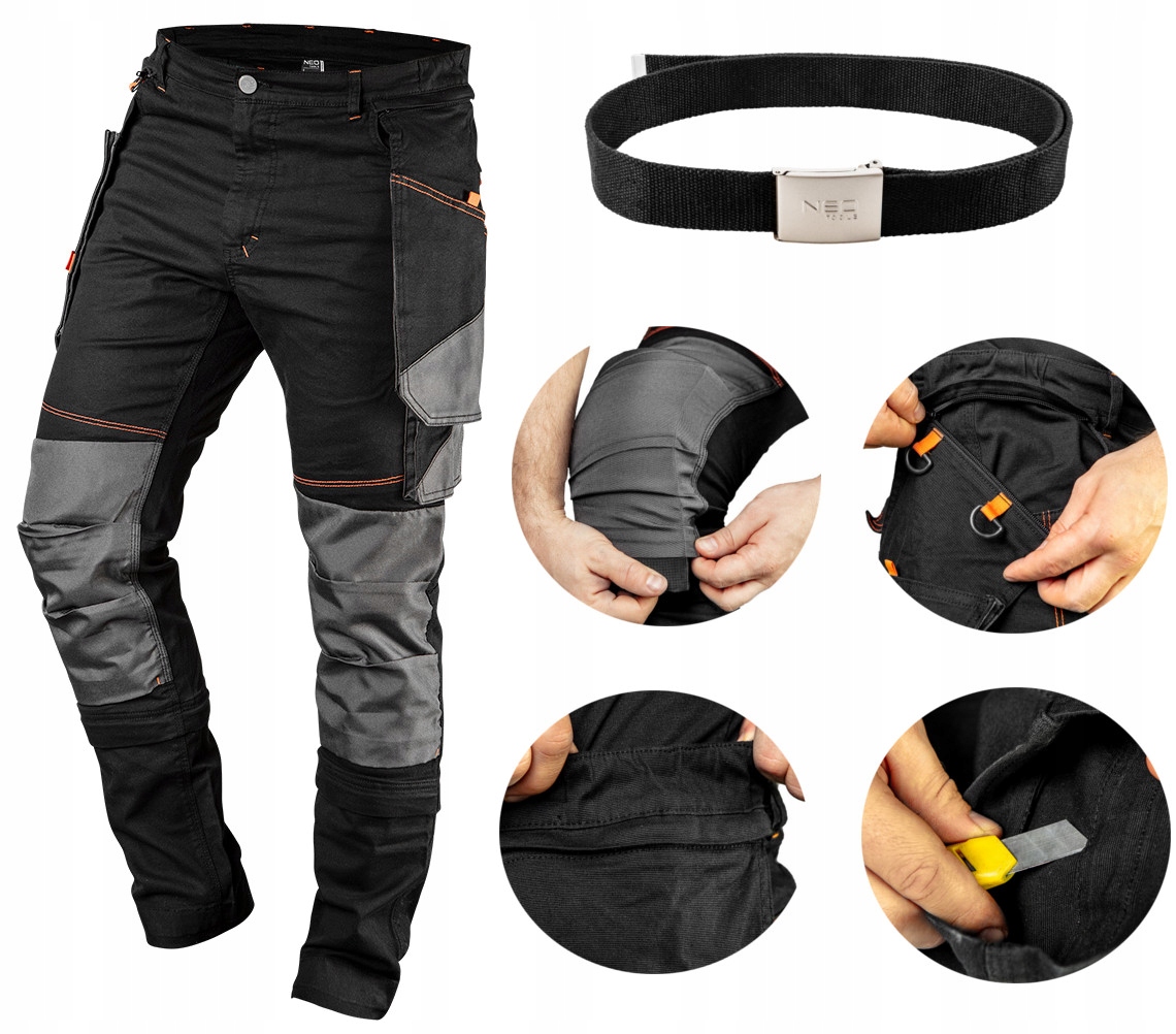 

Neo Spodnie Robocze Odpinane Nogawki 2w1 3XL Pasek