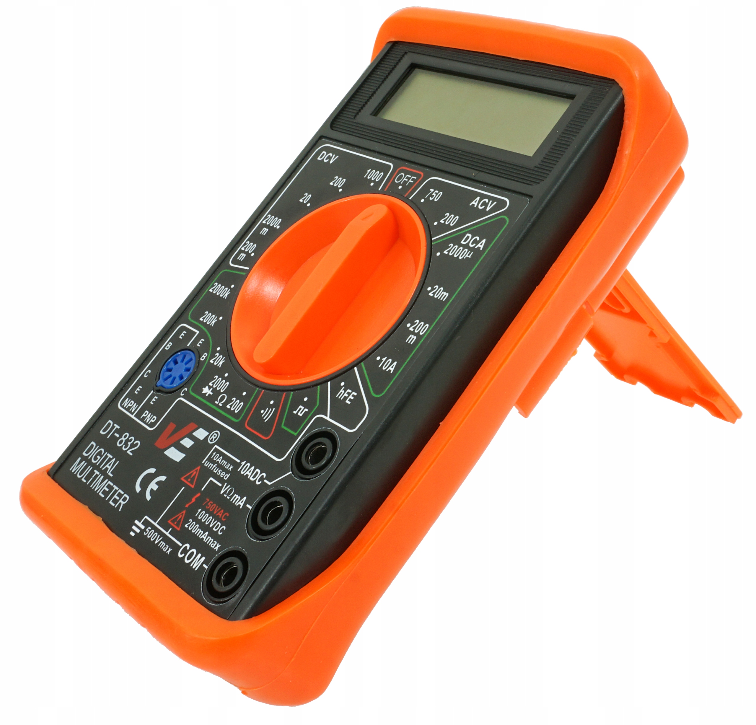 CYFROWY MIERNIK PRĄDU MULTIMETR TESTER NAPIĘCIA ELEKTRONICZNY EKRAN LCD Marka Verke