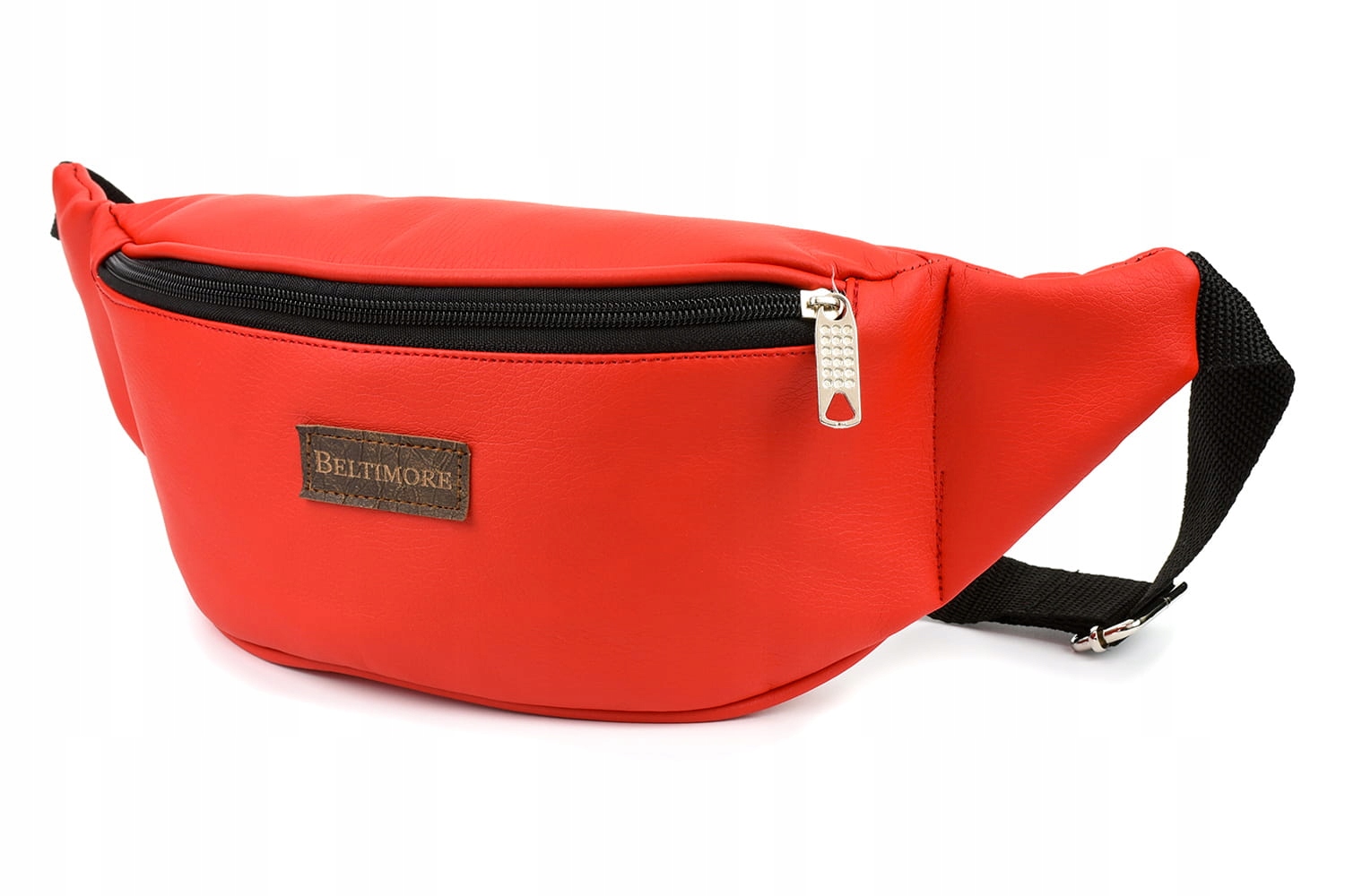 

Nerka saszetka biodrówka eko skórzana Czerwona