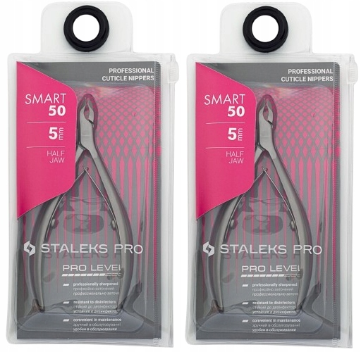 2 x Staleks Profesionální kleště na kůži Smart 3 mm z chirurgické oceli