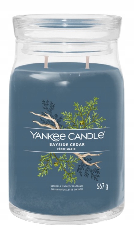 Yankee Candle Signature Bayside Cedar Velká vonná svíčka sójová 567 g