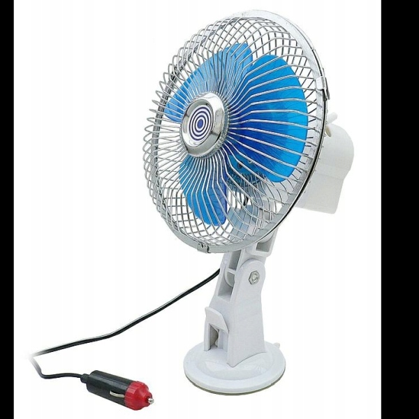 Car Commerce WENTYLATOR SAMOCHODOWY METALOWY 12V - PRZYSSAWKA