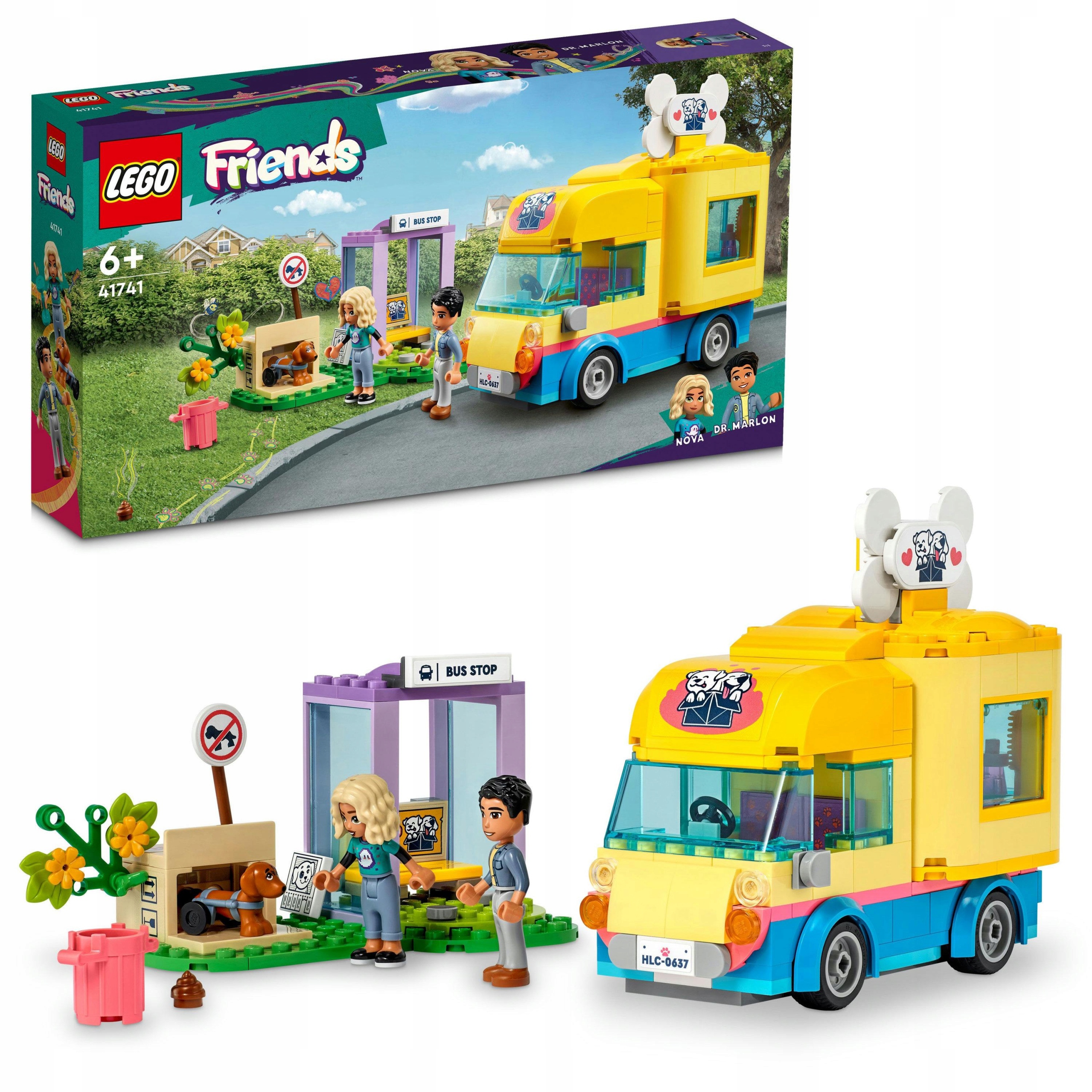 LEGO FRIENDS FURGONETKA RATUNKOWA DLA PSÓW