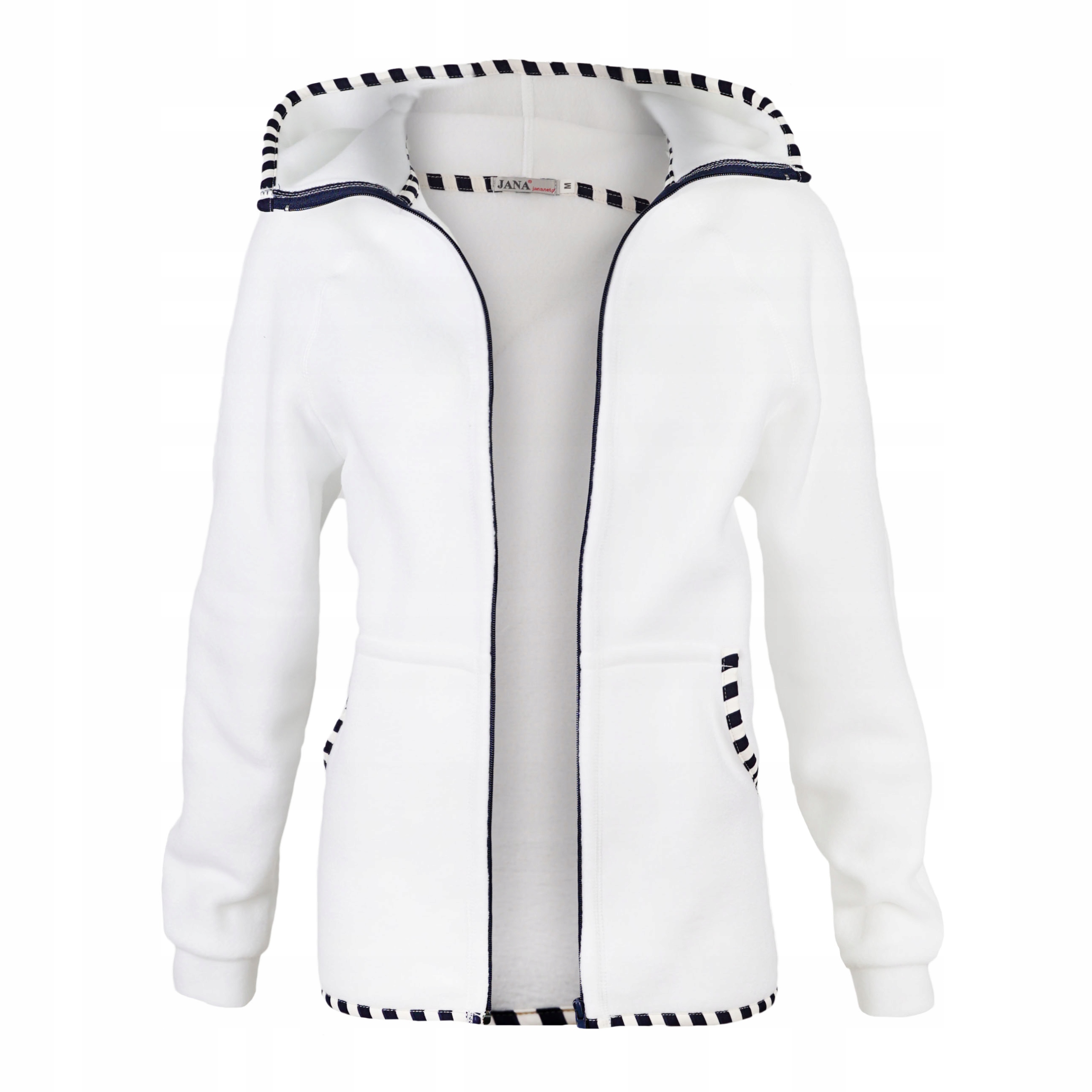 

Damski polar bluza kurtka wiosenna biały Jana XL