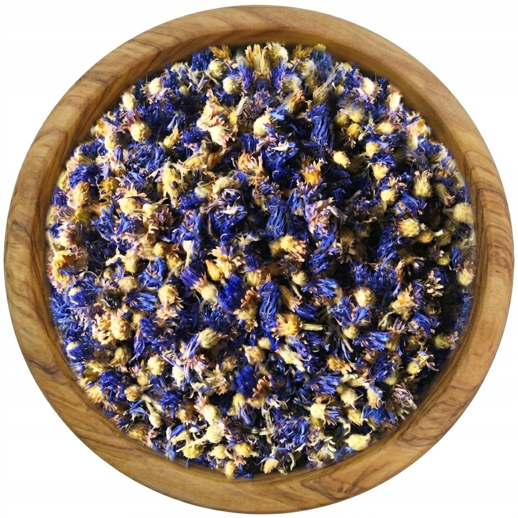 Chrpa modrá sušený květ Chabra Celý jedlý sušený Mystic.Garden 1 kg