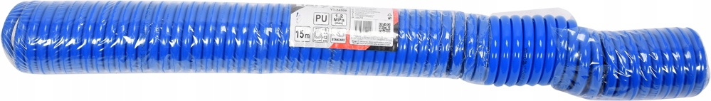 WAŻ SPIRALNY 8mm x 12mm x 15m PU Z SZYBKOZŁĄCZAMI Marka Yato