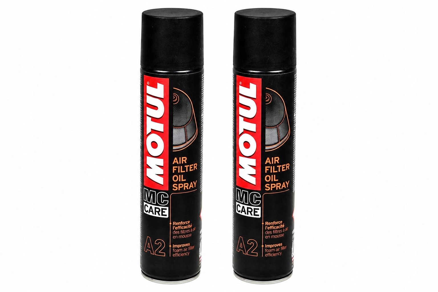 Zestaw, Preparat do smarowania filtrów powietrza Motul Air Filter A2, 800ml