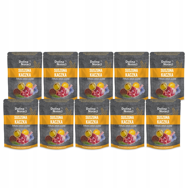 Dolina Noteci Premium Sušené krmivo pro sterilizované kočky kachna 10x150g