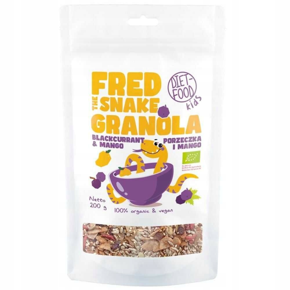 Levně 2x Granola s mangem a černým rybízem Bio 200 g DIET(fred The Snake)