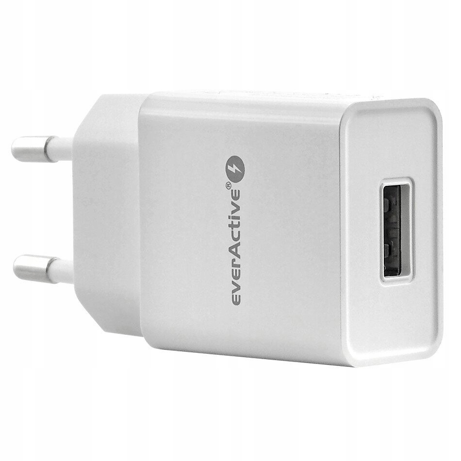 EverActive Ładowarka sieciowa 1xUSB SC100 1A Biała