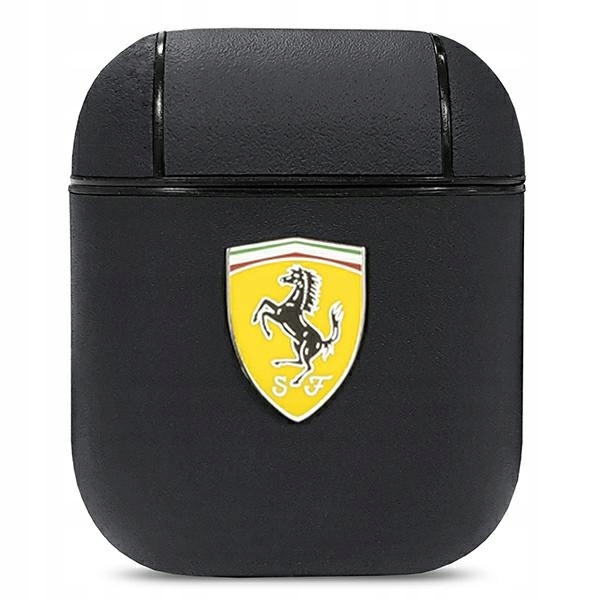 Ferrari FESA2LEBK AirPods 1/2 cover černá/černá On Track Leather