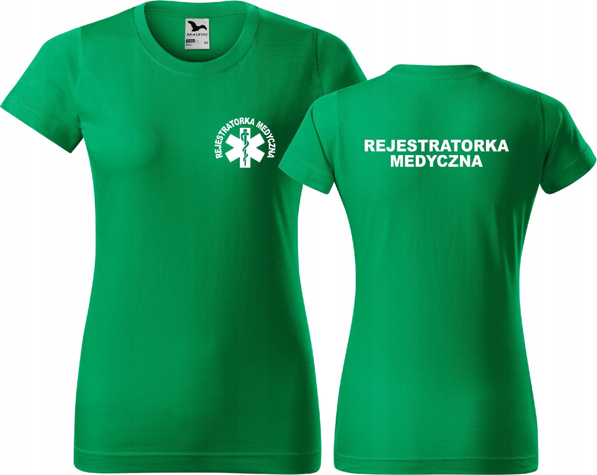 

Koszulka damska z nadrukiem Rejestratorka Medyczna