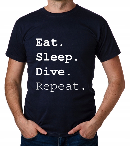 

koszulka Eat Sleep Dive Repeat prezent