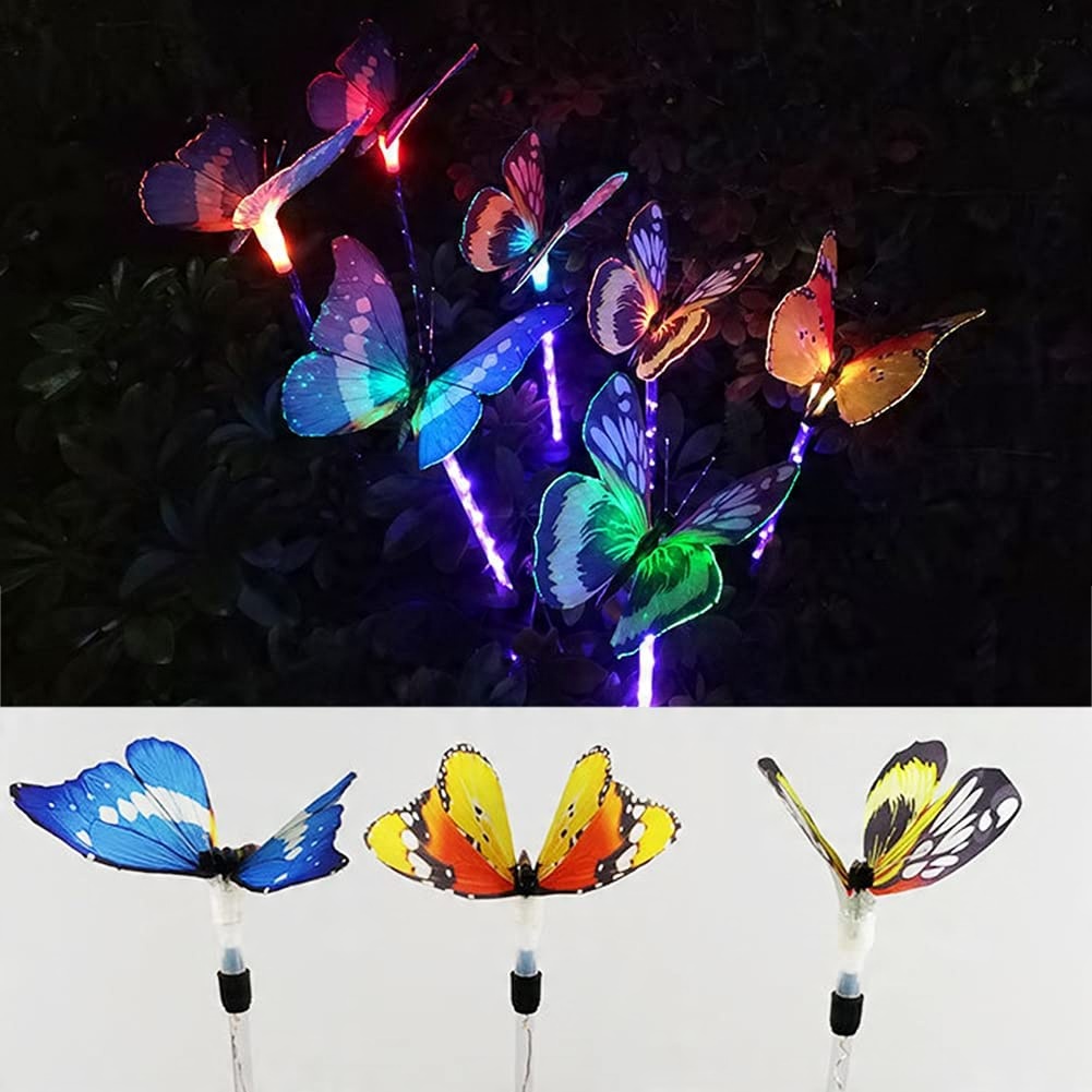 

Motyle Solarne Ogrodowe Led Kolorowe 3 Sztuki