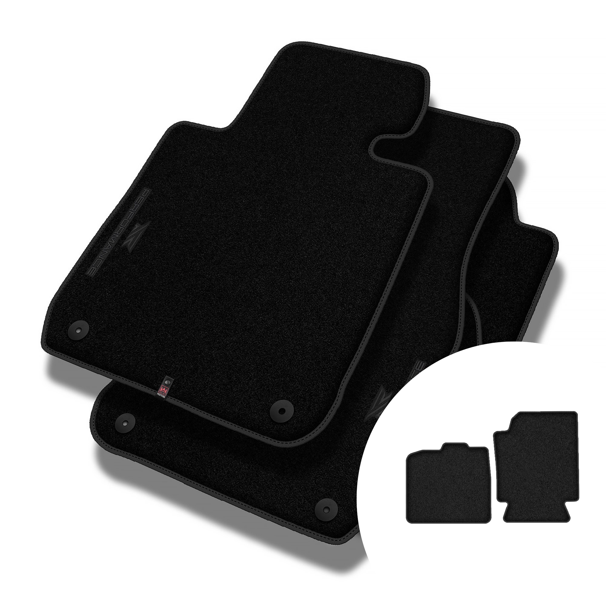 Velurové koberce Performance Premium pro Smart Fortwo II 2007-2014