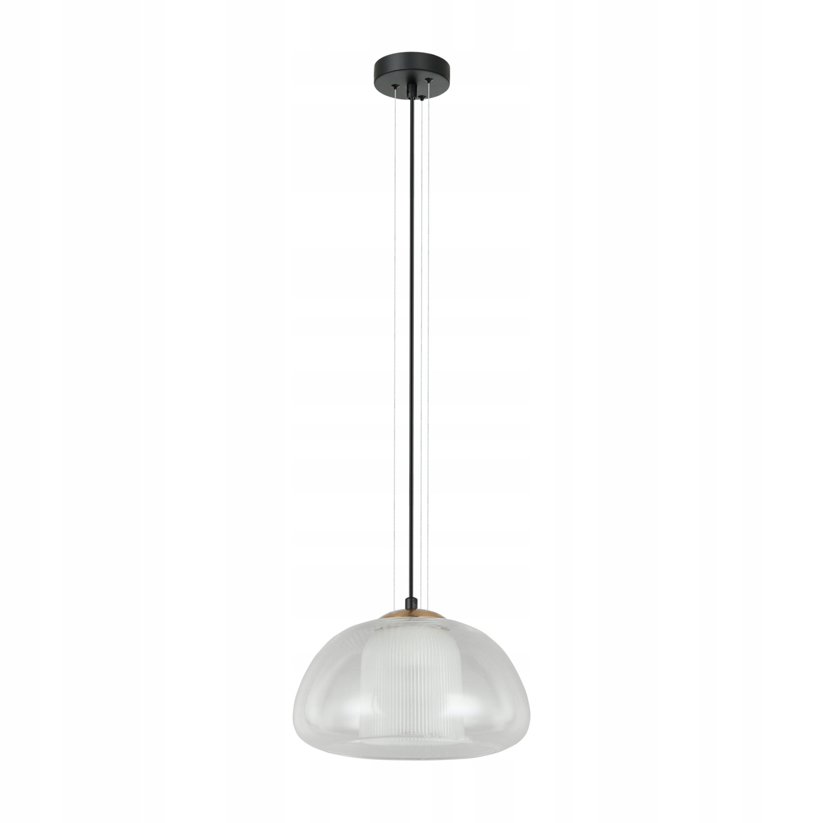 Závěsná, stropní lampa, lustr nad jídelní stůl do kuchyně, černá Feder