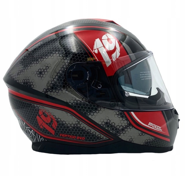 Motocyklová prilba Lazer Vertigo Evo Pixel Dark (kol. čierna červená) M