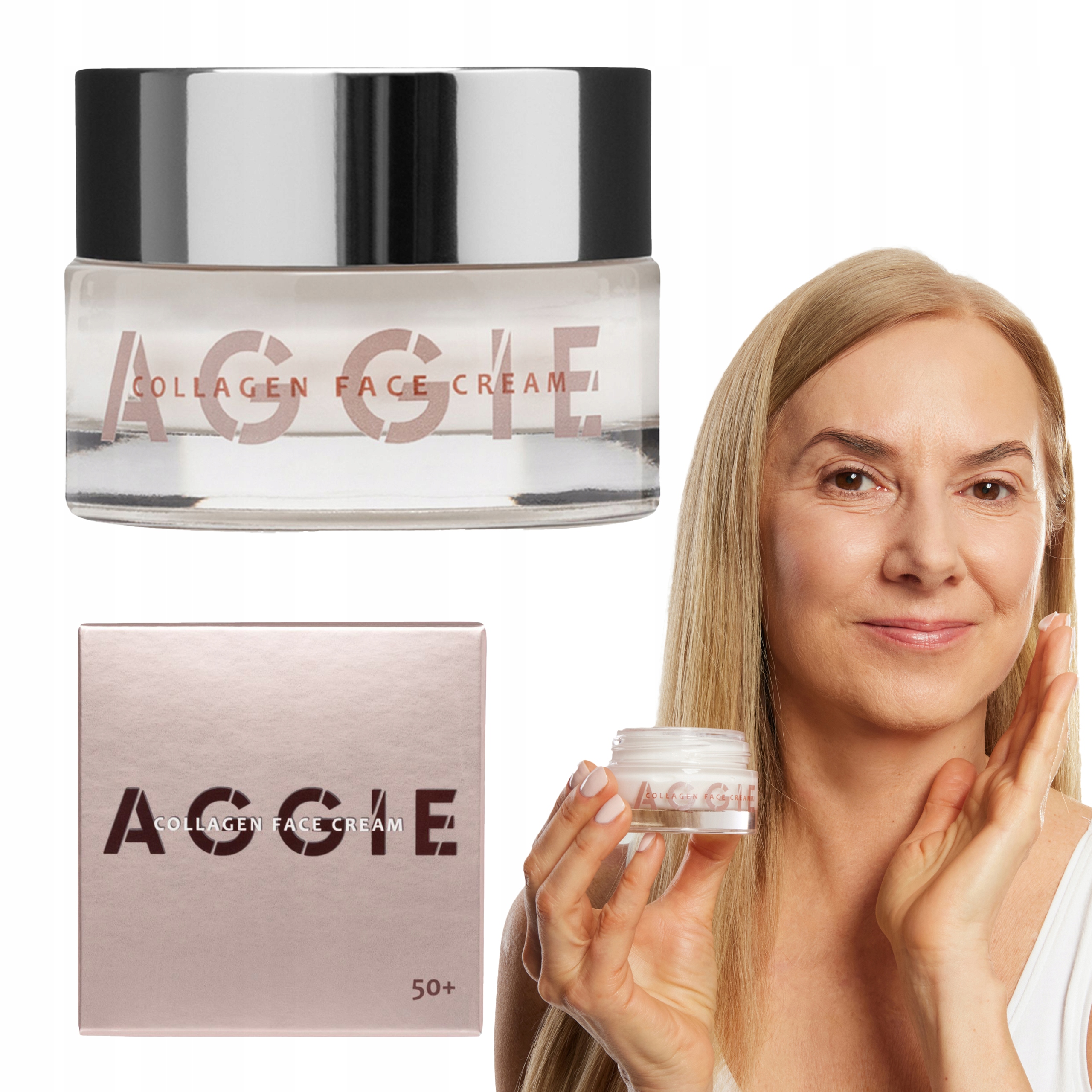 Pleťový Krém proti vráskám s kolagenem Zralá Pleť hydratuje Aggie