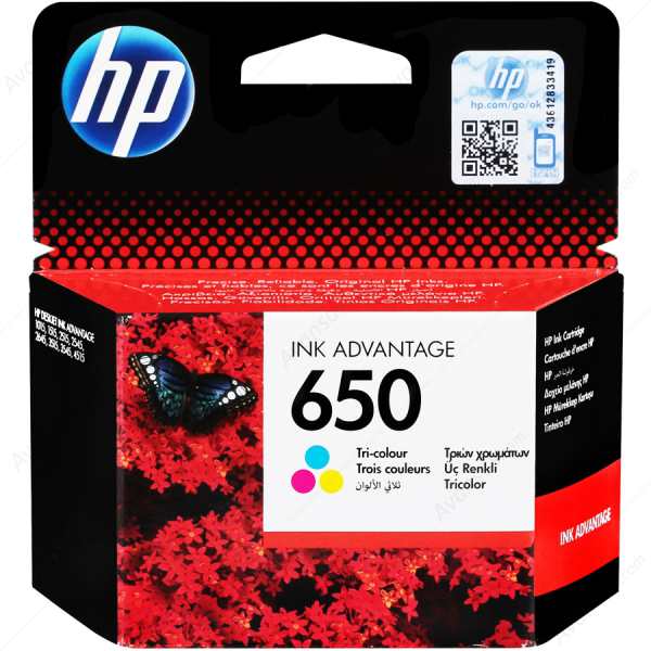 

Tusz org. Hp 650 Cmy CZ102AE 2510 4515 3510 4640