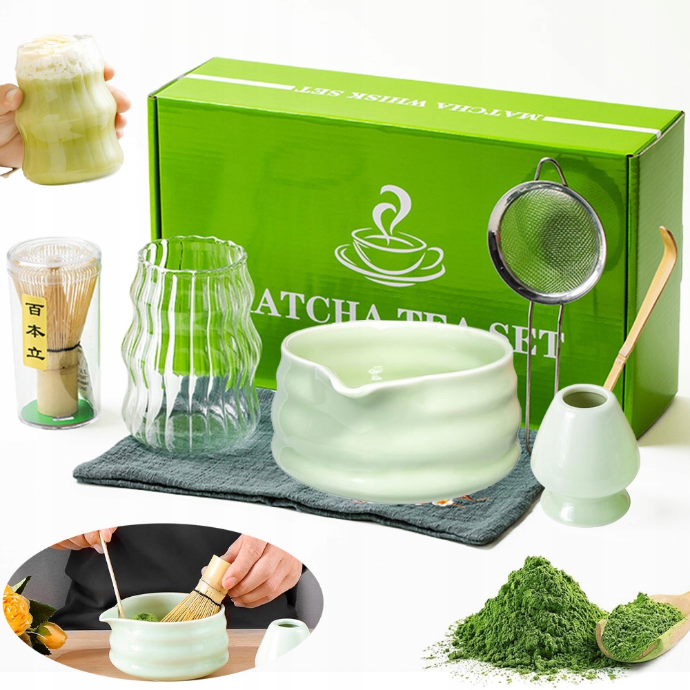 Zestaw Do Herbaty Matcha, Zestaw Mioteł Matcha, Z Trzepaczką Do Matchy 7W1