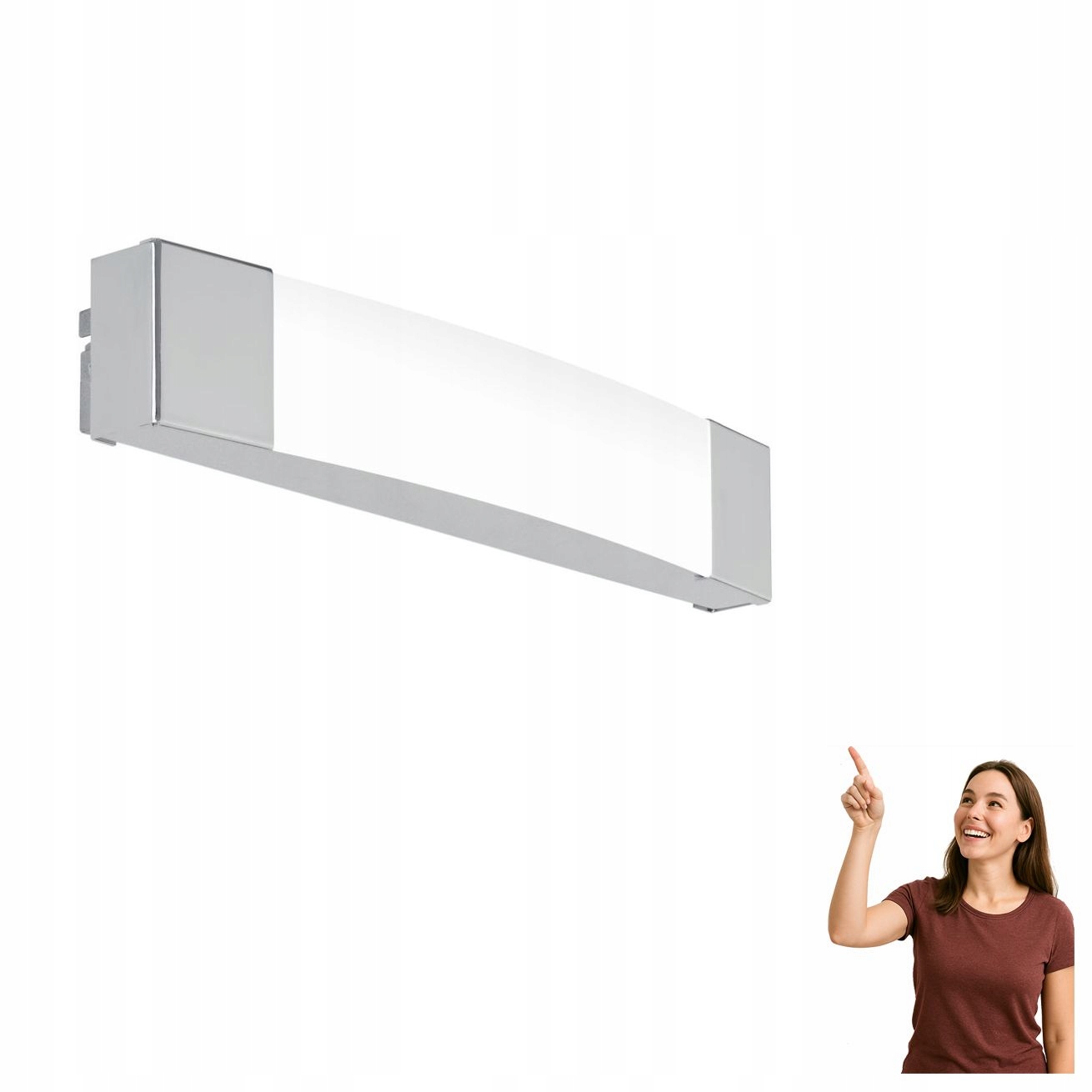 Kúpeľňová nástenná lampa nad zrkadlo Led 8,3 W Siderno 97718 Eglo
