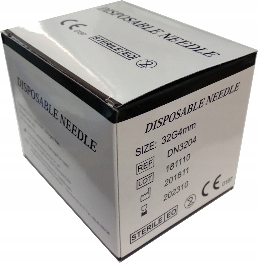 

Igły Do Mezoterapii 32G 0,23x4mm 100szt Botox Igła
