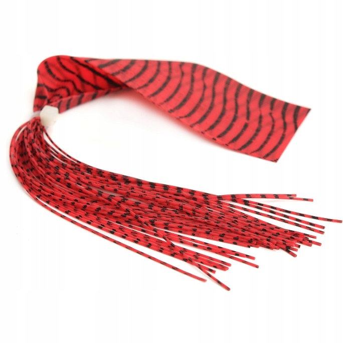 Gumki Okrągłe Do Sztucznych Much Barred Round W-RRB300 Red/Black
