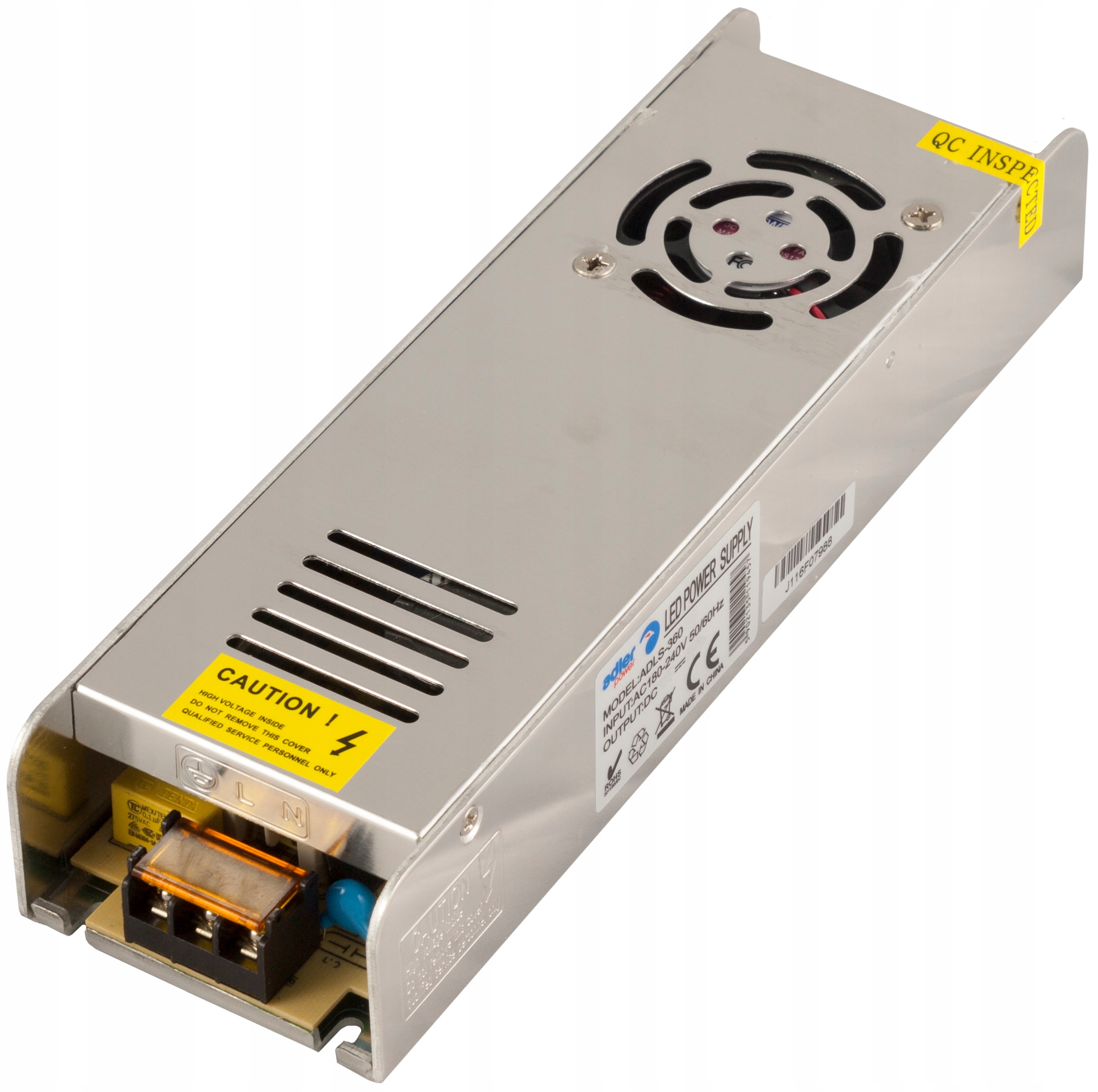 Zasilacz Modułowy 24V 360W 15A Led Montażowy Siatkowy Transformator Slim