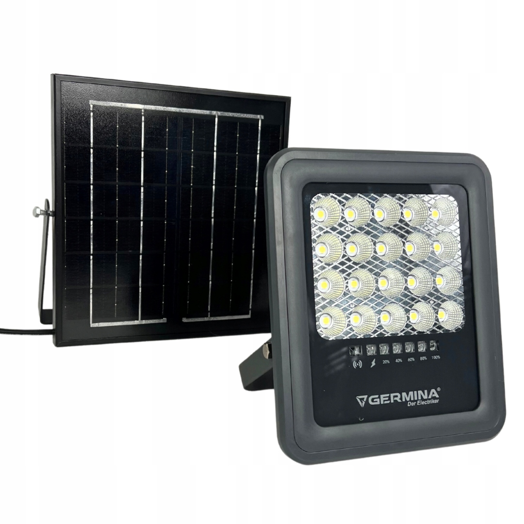 Led zářič 100W Solar halogenová venkovní lampa Premium Dálkový Ovladač