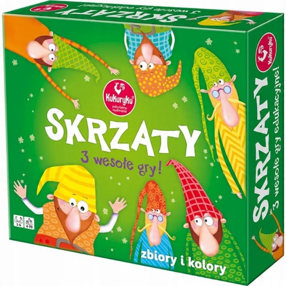 

3 Wesołe Gry Edukacyjne Skrzaty Kukuryku