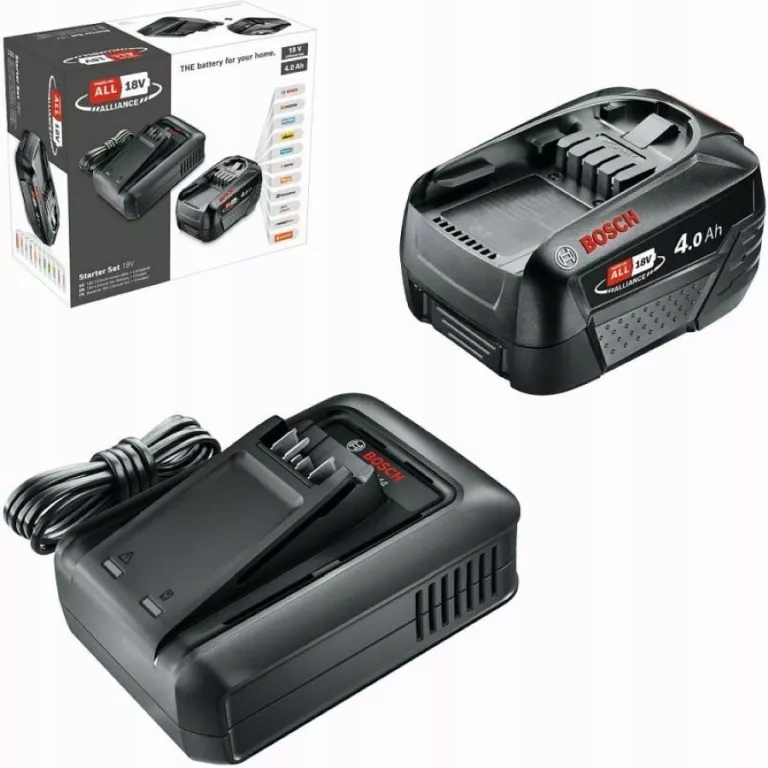 Zestaw Startowy Bosch Ładowarka AL18V-44 akumulator Pba 18V 4,0Ah
