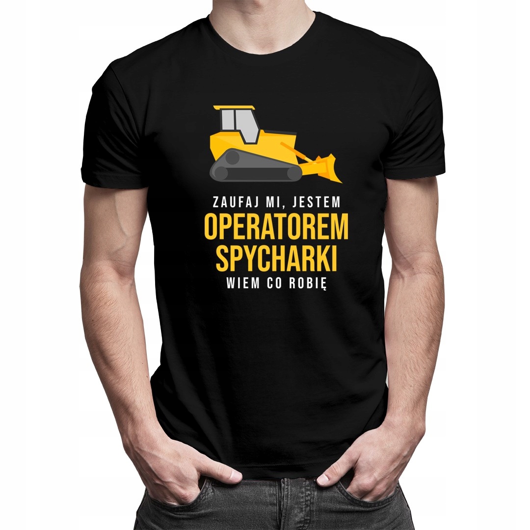 

Męska koszulka - prezent dla operatora spycharki