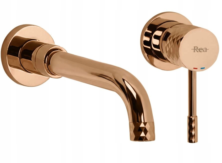 Podomietková umývadlová batéria Rea Lungo Diamond Medená montážny box
